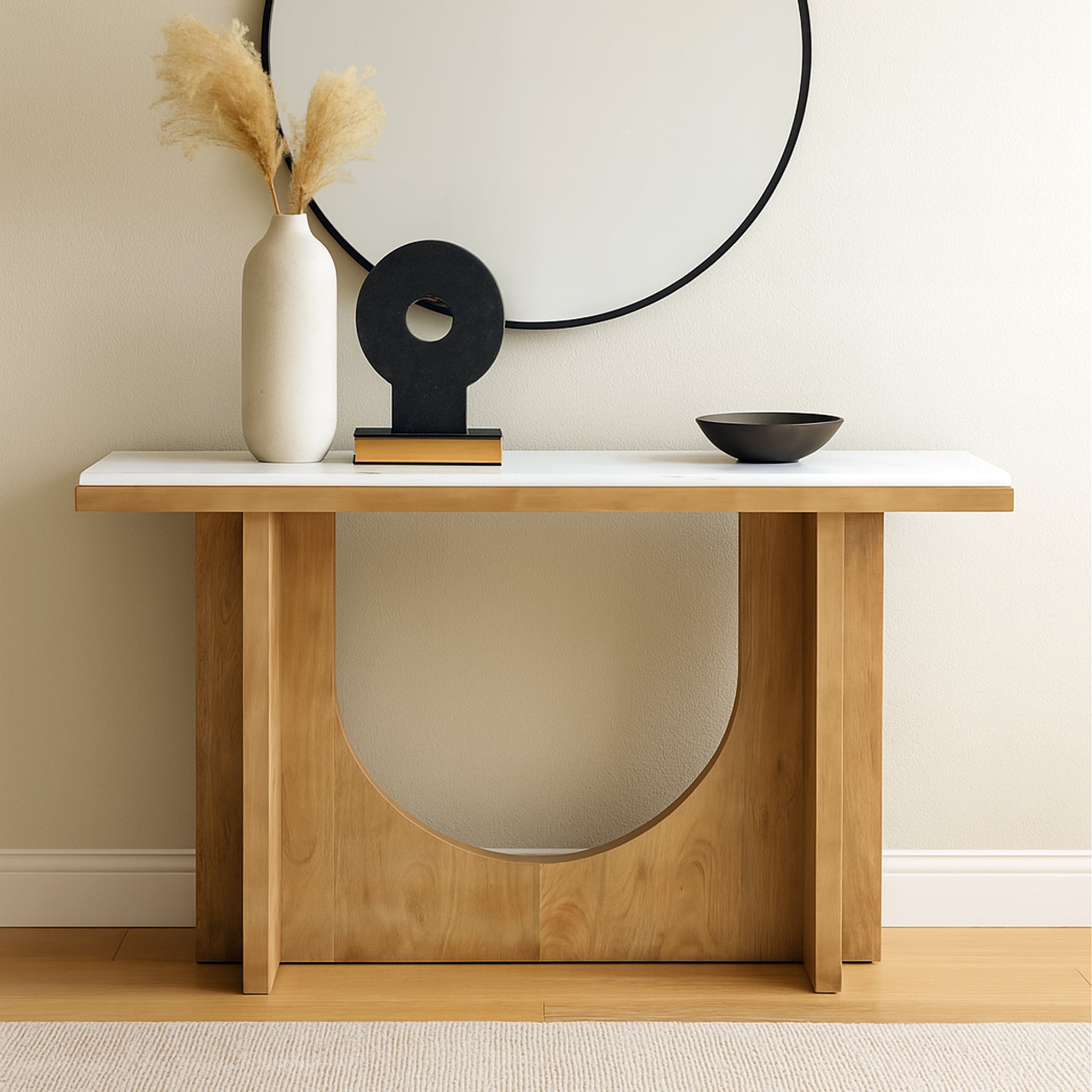 Orbit Spindle Leg Console Table