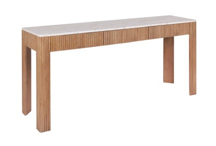 Linear Oak Console Table